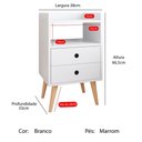 Ver imagem 4 de Cabeceira Solteiro 5 Módulos com Mesa de Cabeceira Dream Moderna para Quarto Completa