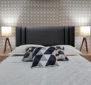 Ver imagem 2 de Cabeceira Casal Estofada Siena Vertical Double Corino Preto 140 X 120 RBL