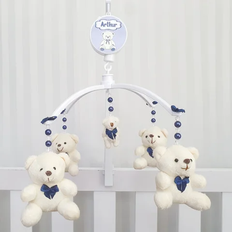 Mobile para Berço Musical Giratório Gravata Marinho