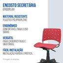 Ver imagem 3 de Encosto Cadeira Secretária Plástico Vermelho/cereja