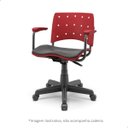 Ver mais imagens de Encosto Cadeira Secretária Plástico Vermelho/cereja