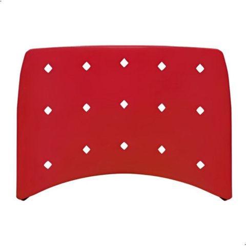 Encosto Cadeira Secretária Plástico Vermelho/cereja