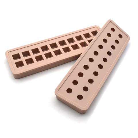 Bandeja Redonda de Silicone para Cubos de Gelo Sweet Treats, Formato Quadrado
