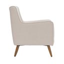 Ver imagem 7 de Poltrona Clássica Toscana Pés Manu Linho Bege Mesclado - Nexta Casa