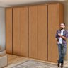 Guarda-roupa Casal Leder 6 Portas 100% MDF - 10