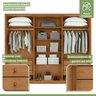Guarda-roupa Casal Leder 6 Portas 100% MDF - 6
