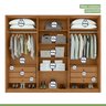 Guarda-roupa Casal Leder 6 Portas 100% MDF - 9
