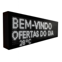 Ver imagem 2 de Painel de Led 100x20 Wi-fi com Temperatura e Hora:bivolt/branca