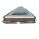 Ver imagem 3 de Grelha Ralo Linear Abre Fecha 10x50 Inox 304 com Suporte ( 10cm x 50cm)