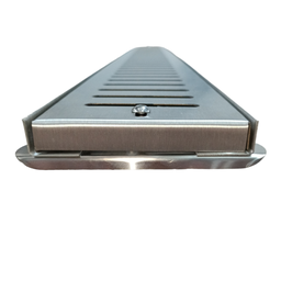 Grelha Ralo Linear Abre Fecha 10x50 Inox 304 com Suporte ( 10cm x 50cm) - 3
