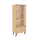 Ver imagem 2 de Cristaleira 680x1730x400 mm Curve Marrom/Mel