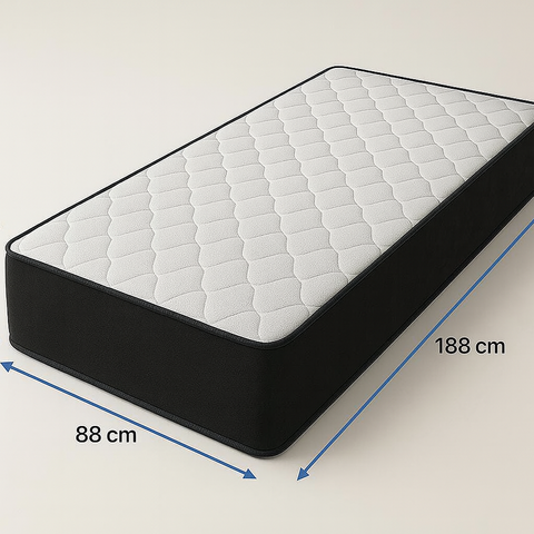 Colchão de Espuma D45 Solteiro 88x188x17cm Alta Firmeza