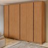 Guarda-roupa Casal Leder 6 Portas com Pés 100% MDF - 1