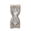 Ver imagem 1 de Ampulheta Decorativo de Vidro e Resina 22,5cm 15547-pl