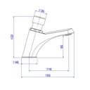 Ver imagem 2 de Torneira Deca de Mesa com Fechamento Automático para Lavatório Decamatic Eco - 1173.c