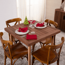 Ver imagem 1 de Kit 8 Guardanapos de Pano Tecido Oxford Liso 35 X 35cm Natal Vermelho