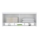 Ver imagem 5 de Módulo de Quarto Armário Ponte Aéreo Casal Módena c/ 4 Portas Branco - Demóbile