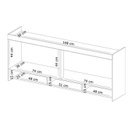 Ver imagem 4 de Módulo de Quarto Armário Ponte Aéreo Casal Módena c/ 4 Portas Branco - Demóbile