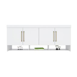 Módulo de Quarto Armário Ponte Aéreo Casal Módena c/ 4 Portas Branco - Demóbile - 1 Módulo de Quarto Armário Ponte Aéreo Casal Módena c/ 4 Portas Branco - Demóbile - 1