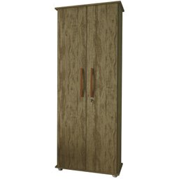 Armario Multiuso 2 Portas Com Chave CO78 Amendoa Wood MPRI - 1
