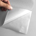 Ver imagem 2 de Papel de Parede Adesivo Lavavel Texturizado Linho Cinza Suave 500x60cm