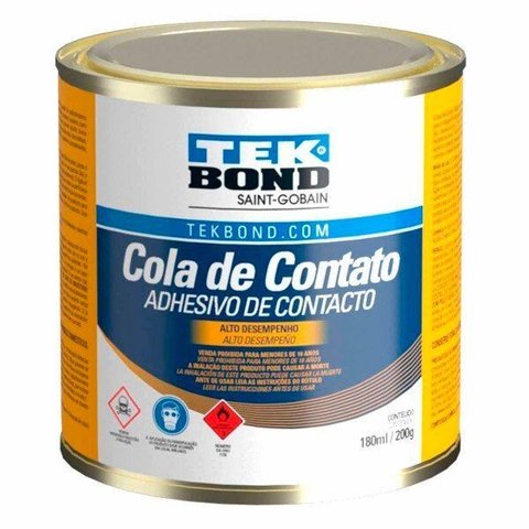 Cola de Contato Tekbond em Lata 200g Adesivo Sapateiro