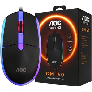 Mouse Gamer com Fio Usb 2000 Dpi Rgb 4 Botões Ergonômico – Preto