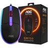 Mouse Gamer com Fio Usb 2000 Dpi Rgb 4 Botões Ergonômico – Preto - 1