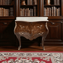 Ver imagem 2 de Cômoda Bombê Clássicas com Tampo em Mármore 77x89x42cm