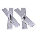 Ver imagem 4 de Porta Pivotante Modelo Ripado Madeira Maciça 215x1,30 Batente 14 Cm Fechadura Rolete e Puxador