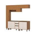 Ver imagem 3 de Cozinha Modulada Completa 5 Peças com Paneleiro e Aéreo com Nicho Venaly