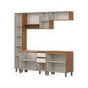 Ver imagem 5 de Cozinha Modulada Completa 5 Peças com Paneleiro e Aéreo com Nicho Venaly