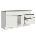 Ver imagem 6 de Balcão de Pia Armário de Cozinha 150 cm 2 Portas e 2 Gavetas (Com Tampo) Branco Glamy Madesa