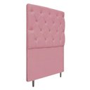 Ver imagem 1 de Cabeceira Estofada Liverpool 90cm Solteiro Rosa Bebê