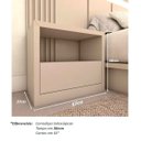 Ver imagem 3 de Mesa de Cabeceira Personalizada Quarto com 1 Gaveta 100% MDF:Titânio