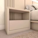 Ver imagem 1 de Mesa de Cabeceira Personalizada Quarto com 1 Gaveta 100% MDF:Titânio