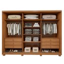Ver imagem 6 de Guarda-Roupa Casal 3 Portas 6 Gavetas Flex com Pés MDF 274cm Ollie Yescasa