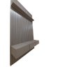 Painel Ripado 100% Mdf Cinza Gianduia 1.67m com Led + 3 Nichos com Portas P/ Tv até 60'' Pz - 5