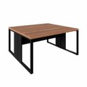 Ver imagem 3 de Plataforma 2 Pessoas 1,70m X 0,70m Pés Metal F5 Office Cor:nogal com Preto