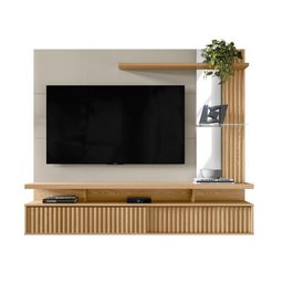 Painel Home Maragogi 1,82m P/ Tv até 60 Linea Brasil Carvalho/off White - 1