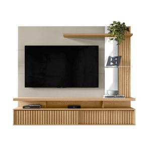 Painel Home Maragogi 1,82m P/ Tv até 60 Linea Brasil Carvalho/off White