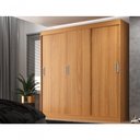 Ver imagem 2 de Guarda Roupas Casal Lisboa 3 Portas de Correr e 2 Gavetas - Cinnamomo Cinnamomo