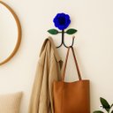 Ver imagem 5 de Cabideiro de Parede Cabide para Roupas 2 Ganchos Flor Azul