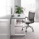 Ver imagem 5 de Plataforma Trabalho Individual com Caixa de Tomadas 135cm Industrial Executive Cinza Sagrado e Branco