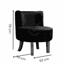 Ver imagem 2 de Cadeira Decorativa Oliva Via Encanto Veludo Cinza Claro