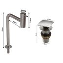 Ver imagem 4 de Kit Cuba Tulipa Sobrepor com Torneira Inox e Valvula Click Preto