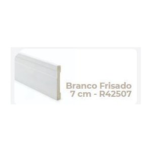 Rodape Slim Branco Frisado 7cm R42507 - Br