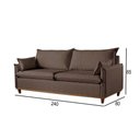 Ver imagem 3 de Sofá 5 Lugares Living M-168 Veludo Martins Marrom