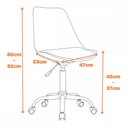 Ver imagem 2 de Cadeira para Escritório Eames Chicago Rosa - Fratini