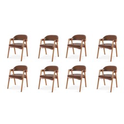 Kit 8 Cadeiras para Mesa de Jantar Gaia - 2